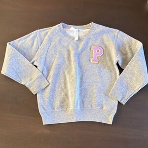 P monogram grey sweatshirt